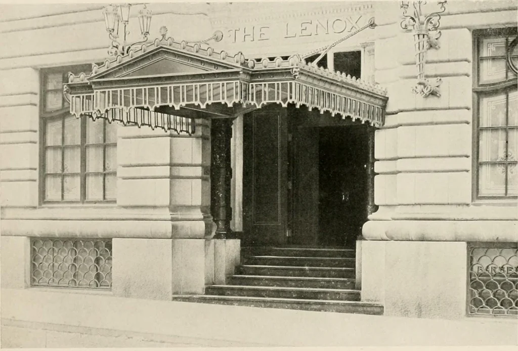 An illustration from Ornamental iron work : stairs, fire-escapes, marquises, gates, railings, grilles, fences., 1915, leaf 20
