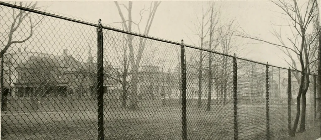 An illustration from Ornamental iron work : stairs, fire-escapes, marquises, gates, railings, grilles, fences., 1915, leaf 42