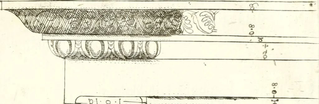An illustration from Ornamenti d'architettura ritrovati fra le ruine delle antiche fabriche di Roma, nuovamente dati in luce, 1537, leaf 20