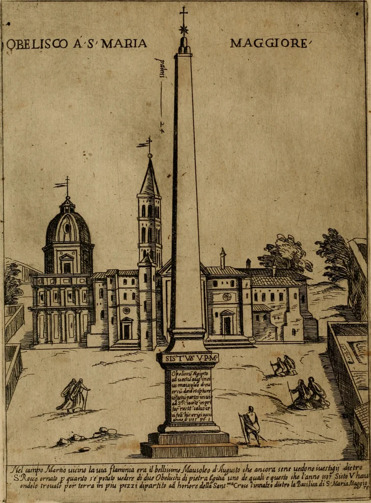 An illustration from Ornamenti di fabriche antiche et moderne dell'alma città di Roma : con le sue dichiarationi fatte da Bartolommeo Rossi fiorentino, 1600, leaf 37