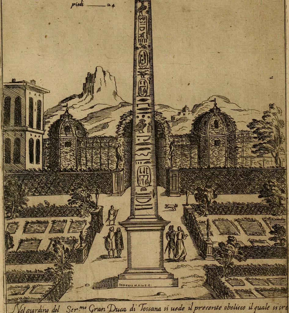 An illustration from Ornamenti di fabriche antiche et moderne dell'alma città di Roma : con le sue dichiarationi fatte da Bartolommeo Rossi fiorentino, 1600, leaf 41