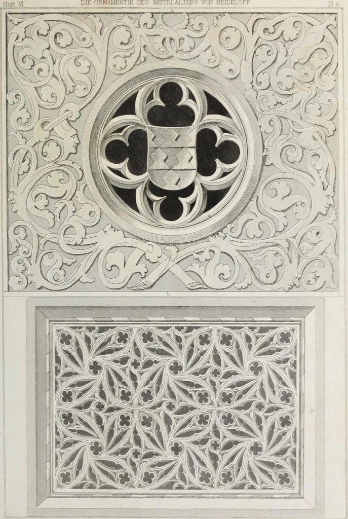 An illustration from Ornamentik des Mittelalters, 1838, leaf 102