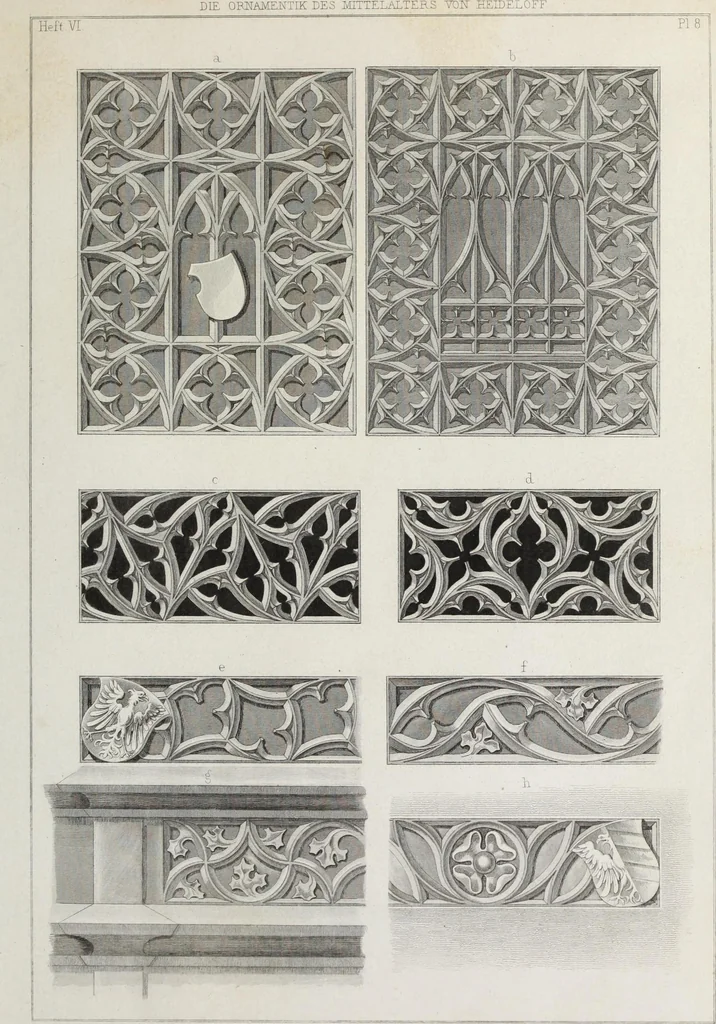 An illustration from Ornamentik des Mittelalters, 1838, leaf 106