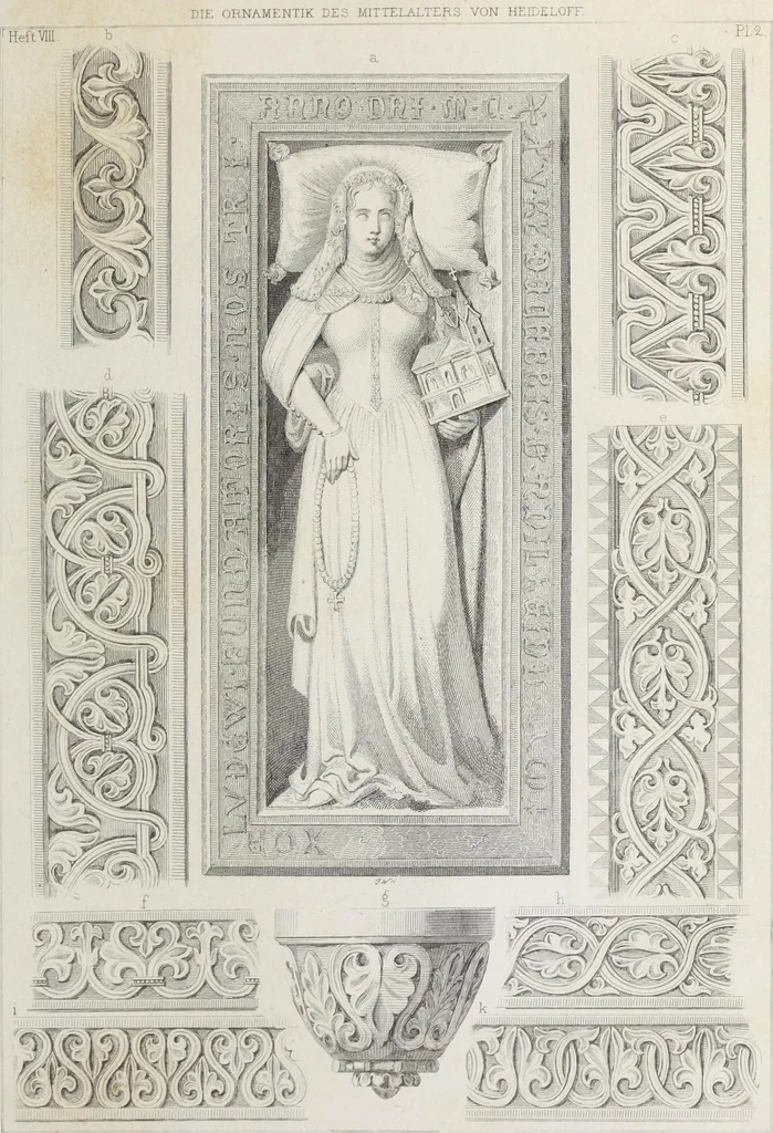 An illustration from Ornamentik des Mittelalters, 1838, leaf 132