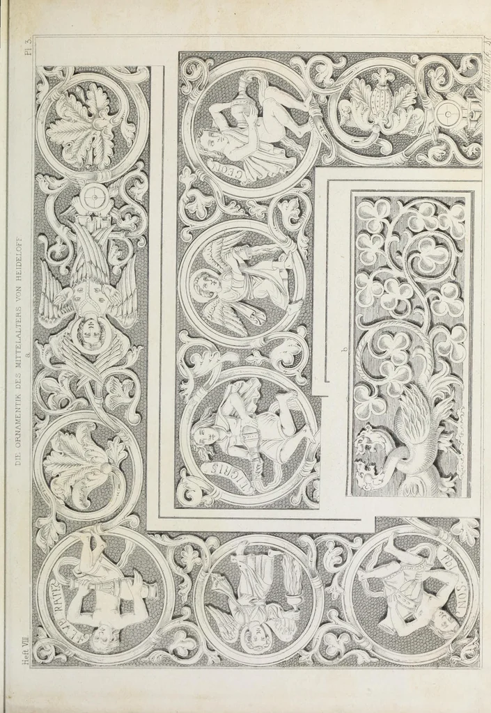 An illustration from Ornamentik des Mittelalters, 1838, leaf 134