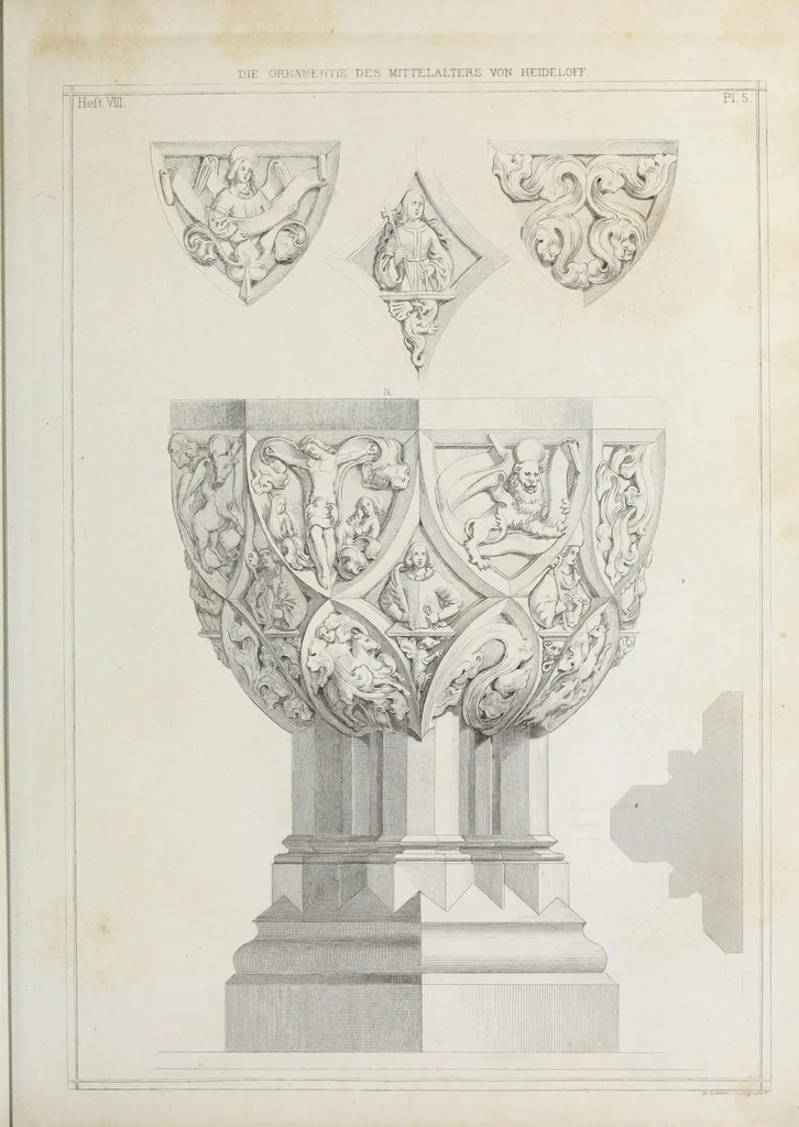 An illustration from Ornamentik des Mittelalters, 1838, leaf 138