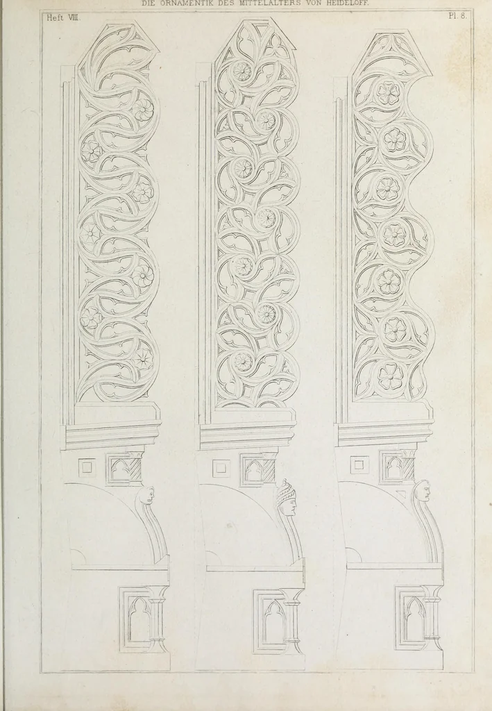 An illustration from Ornamentik des Mittelalters, 1838, leaf 144