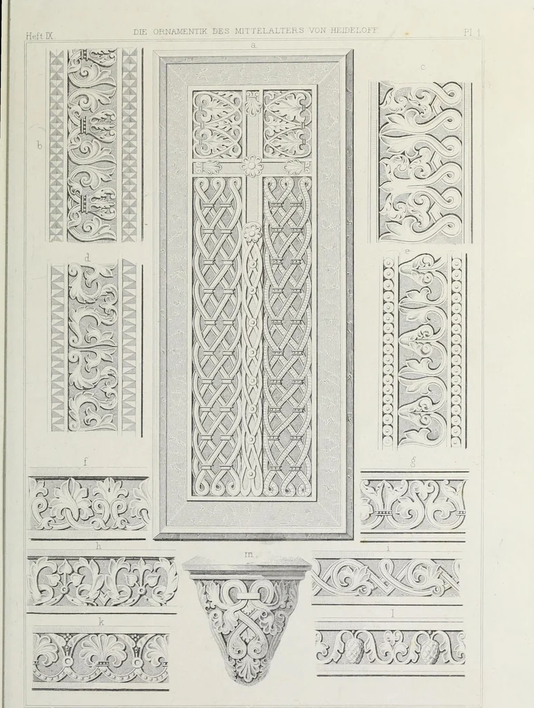An illustration from Ornamentik des Mittelalters, 1838, leaf 146