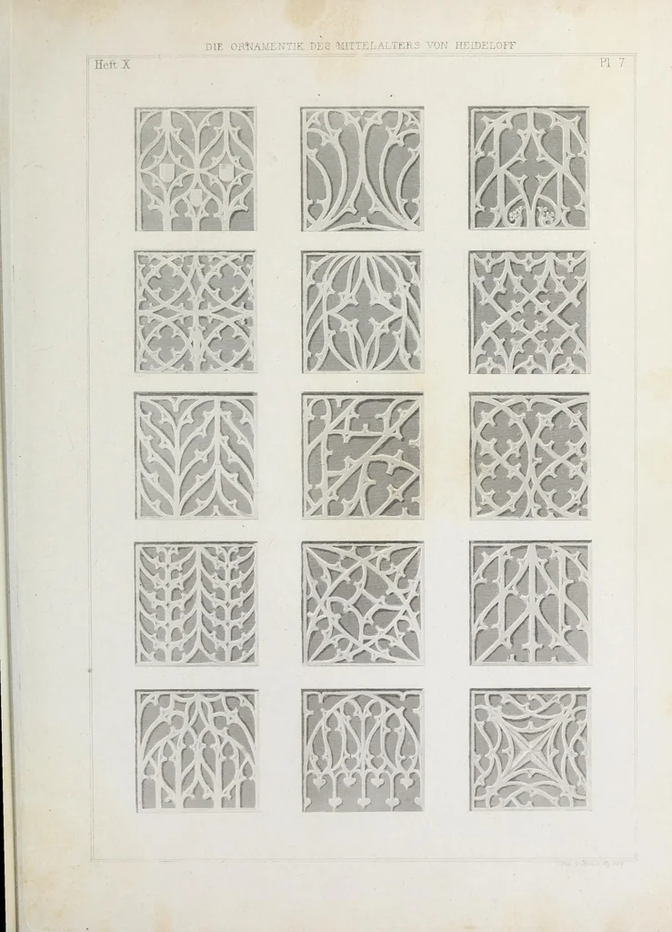 An illustration from Ornamentik des Mittelalters, 1838, leaf 174