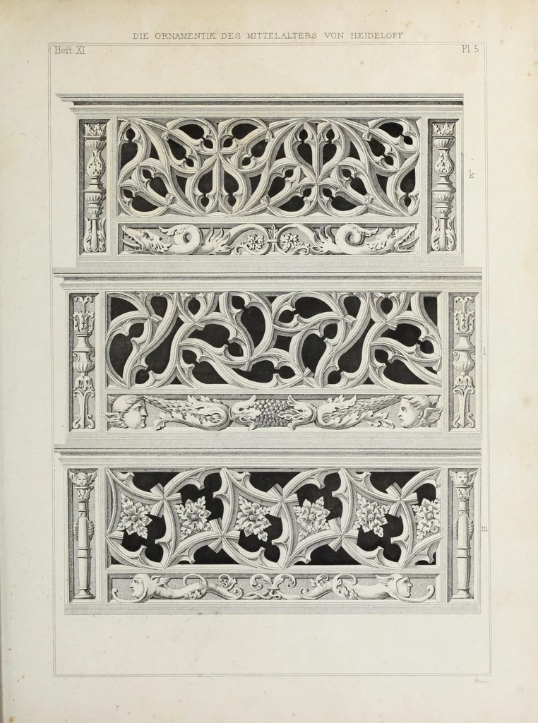 An illustration from Ornamentik des Mittelalters, 1838, leaf 186