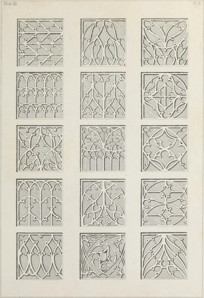 An illustration from Ornamentik des Mittelalters, 1838, leaf 192
