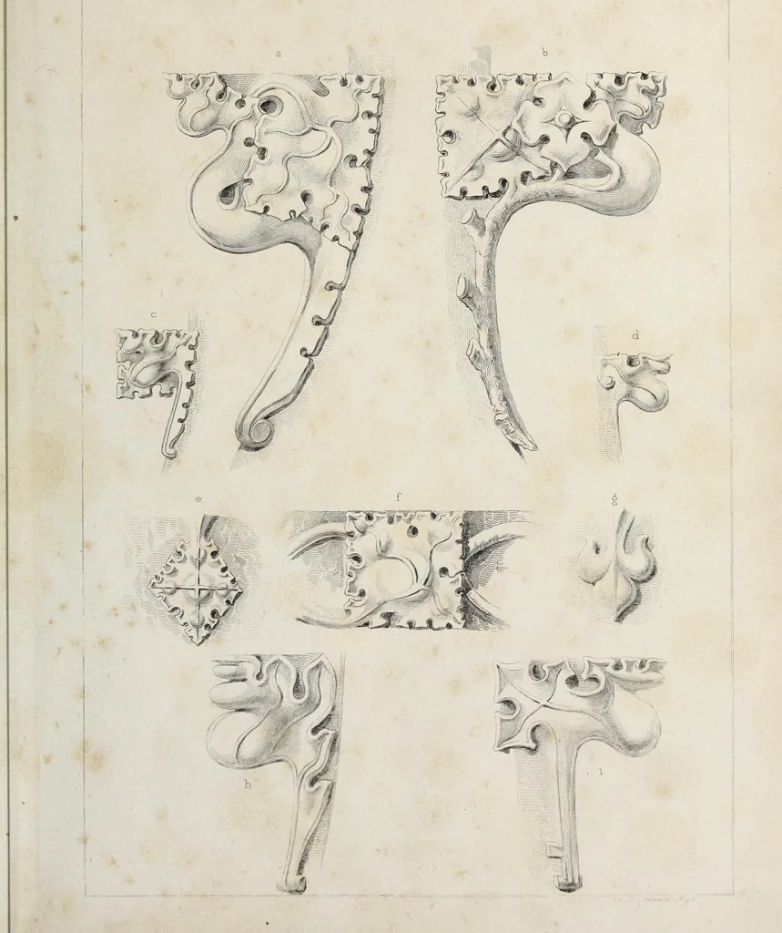 An illustration from Ornamentik des Mittelalters, 1838, leaf 22