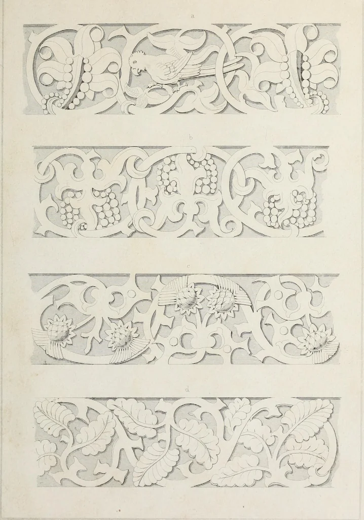 An illustration from Ornamentik des Mittelalters, 1838, leaf 24