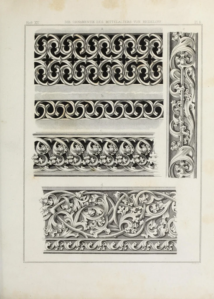 An illustration from Ornamentik des Mittelalters, 1838, leaf 242