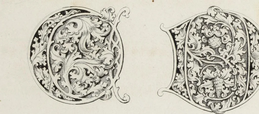 An illustration from Ornamentik des Mittelalters, 1838, leaf 244