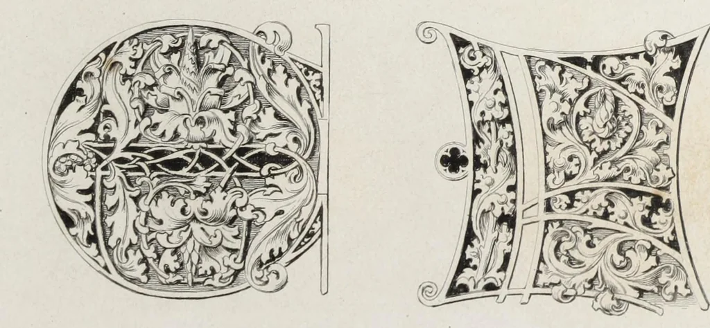 An illustration from Ornamentik des Mittelalters, 1838, leaf 244