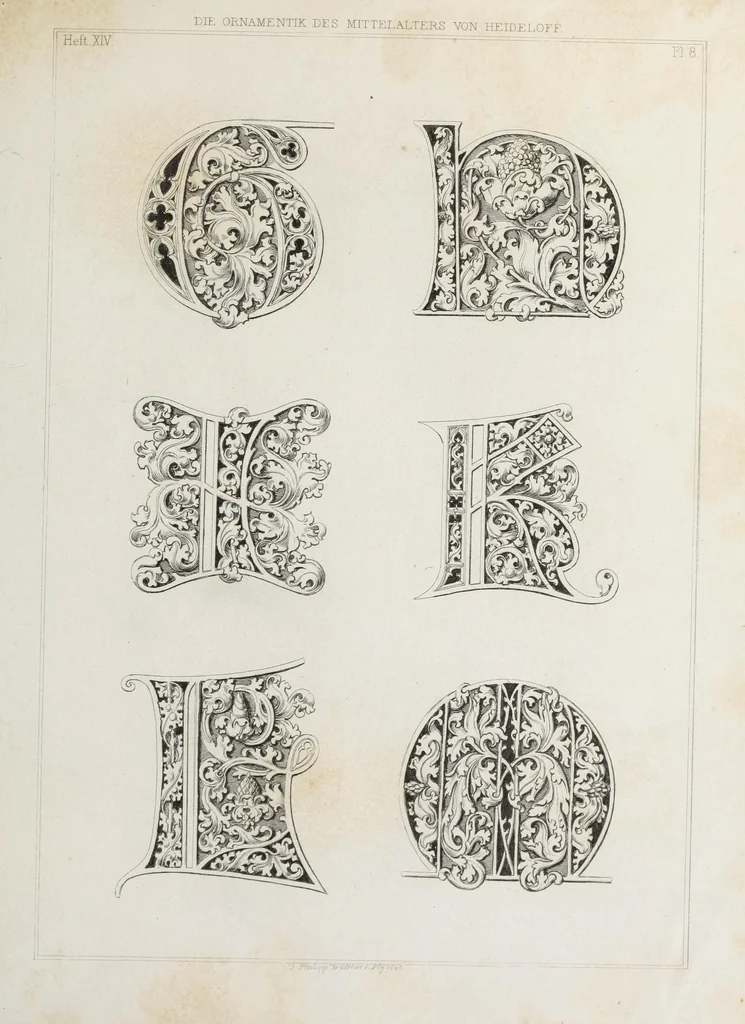 An illustration from Ornamentik des Mittelalters, 1838, leaf 246
