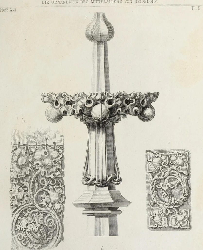An illustration from Ornamentik des Mittelalters, 1838, leaf 272
