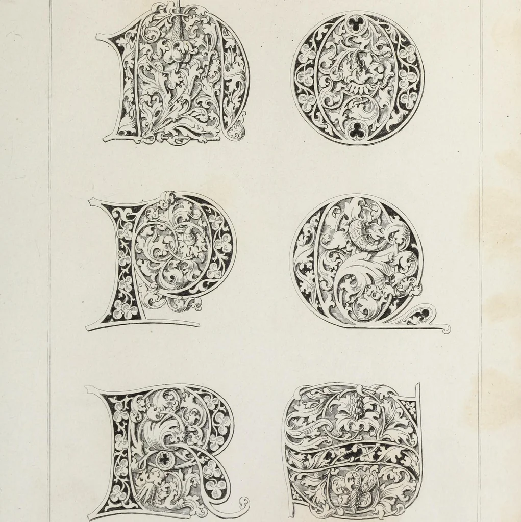 An illustration from Ornamentik des Mittelalters, 1838, leaf 276