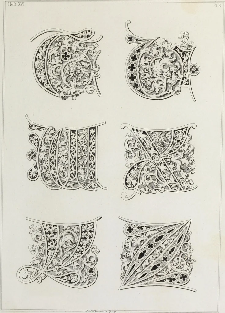 An illustration from Ornamentik des Mittelalters, 1838, leaf 278