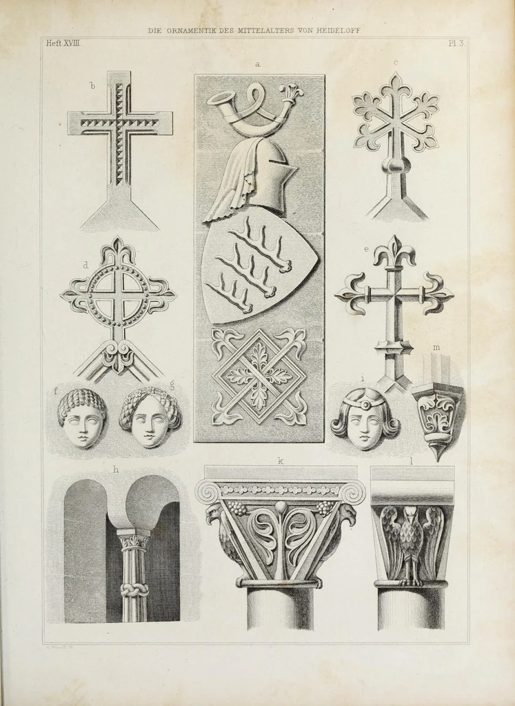 An illustration from Ornamentik des Mittelalters, 1838, leaf 300