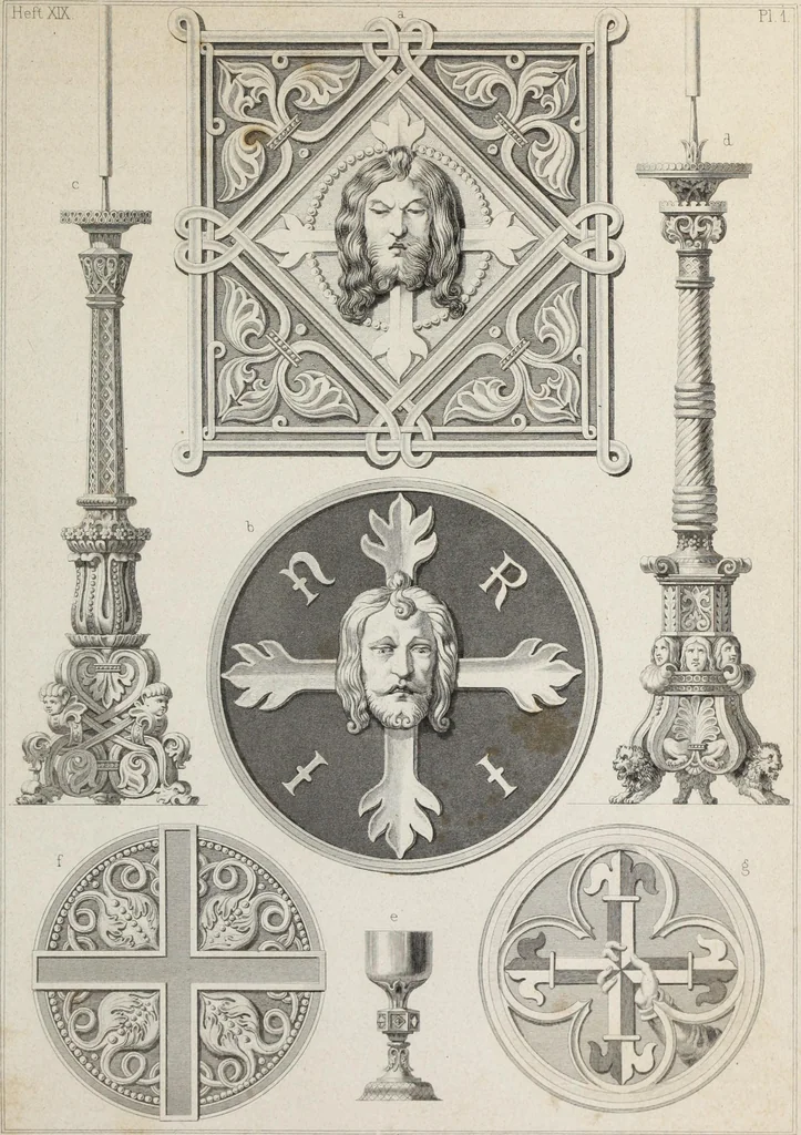 An illustration from Ornamentik des Mittelalters, 1838, leaf 318