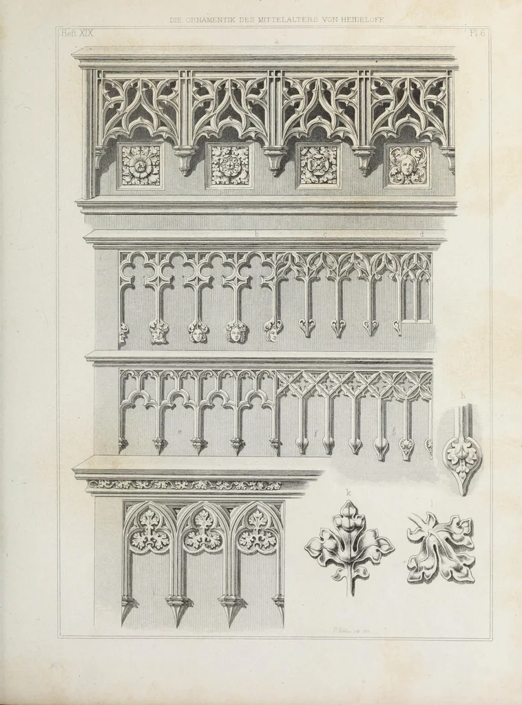 An illustration from Ornamentik des Mittelalters, 1838, leaf 330