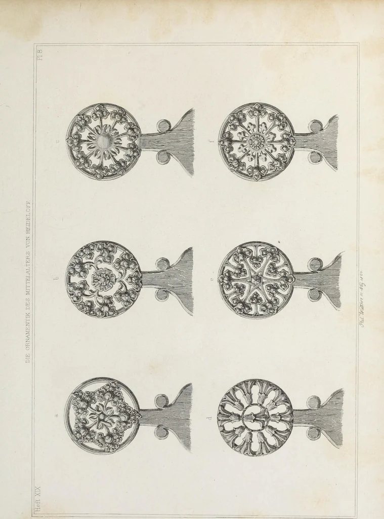 An illustration from Ornamentik des Mittelalters, 1838, leaf 334