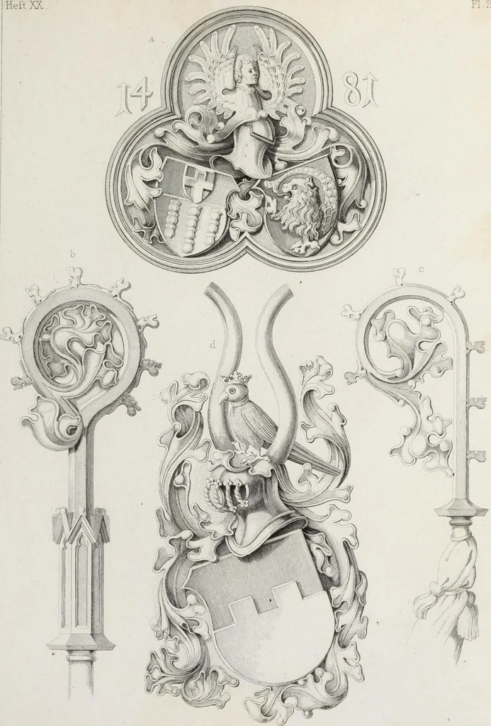 An illustration from Ornamentik des Mittelalters, 1838, leaf 338
