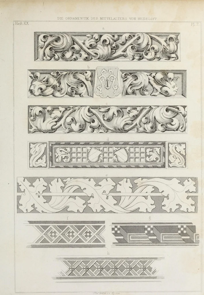 An illustration from Ornamentik des Mittelalters, 1838, leaf 348