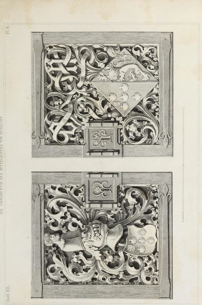 An illustration from Ornamentik des Mittelalters, 1838, leaf 350