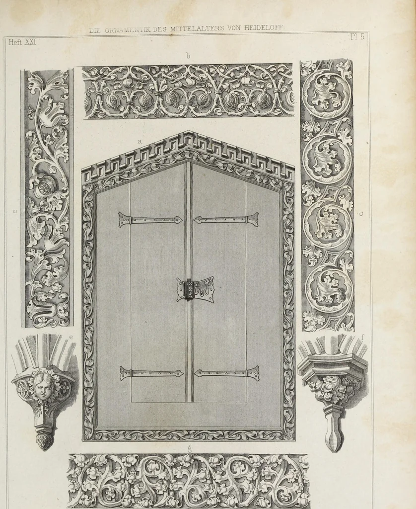 An illustration from Ornamentik des Mittelalters, 1838, leaf 360