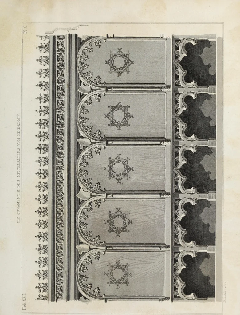 An illustration from Ornamentik des Mittelalters, 1838, leaf 378
