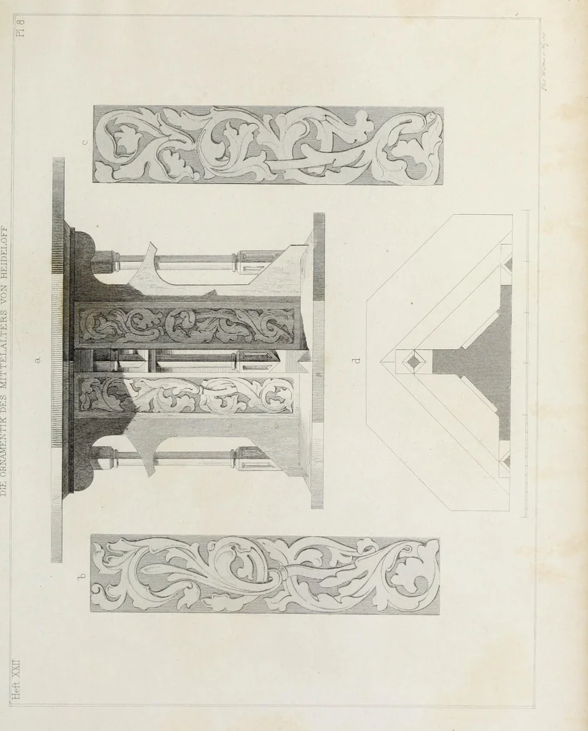 An illustration from Ornamentik des Mittelalters, 1838, leaf 382