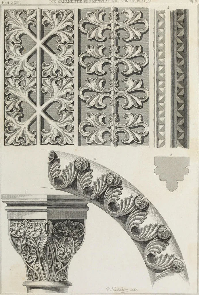 An illustration from Ornamentik des Mittelalters, 1838, leaf 386