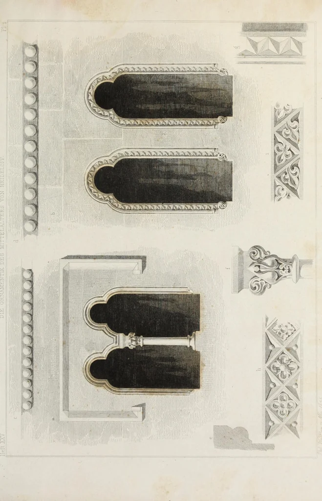 An illustration from Ornamentik des Mittelalters, 1838, leaf 414