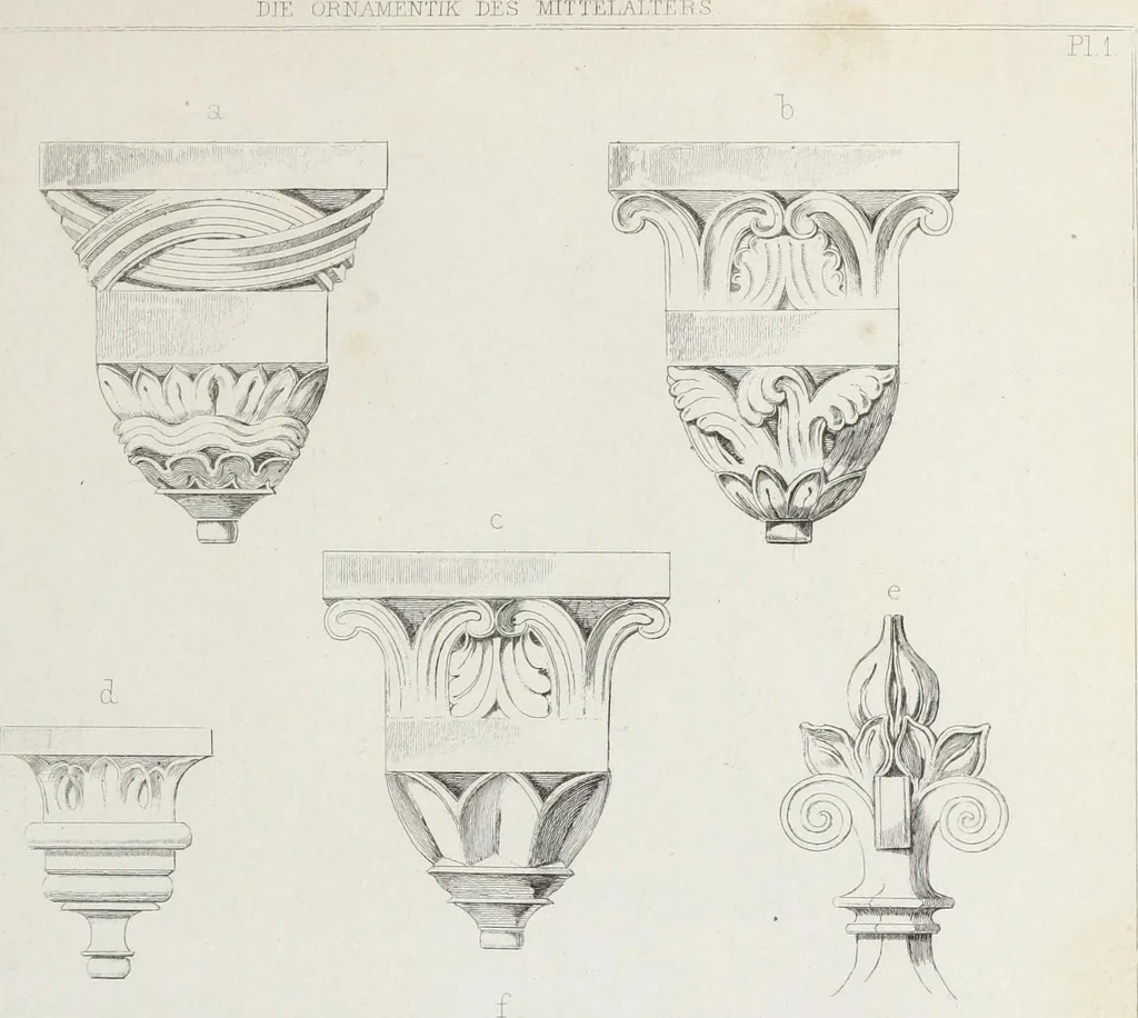 An illustration from Ornamentik des Mittelalters, 1838, leaf 46