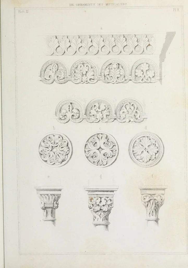 An illustration from Ornamentik des Mittelalters, 1838, leaf 48
