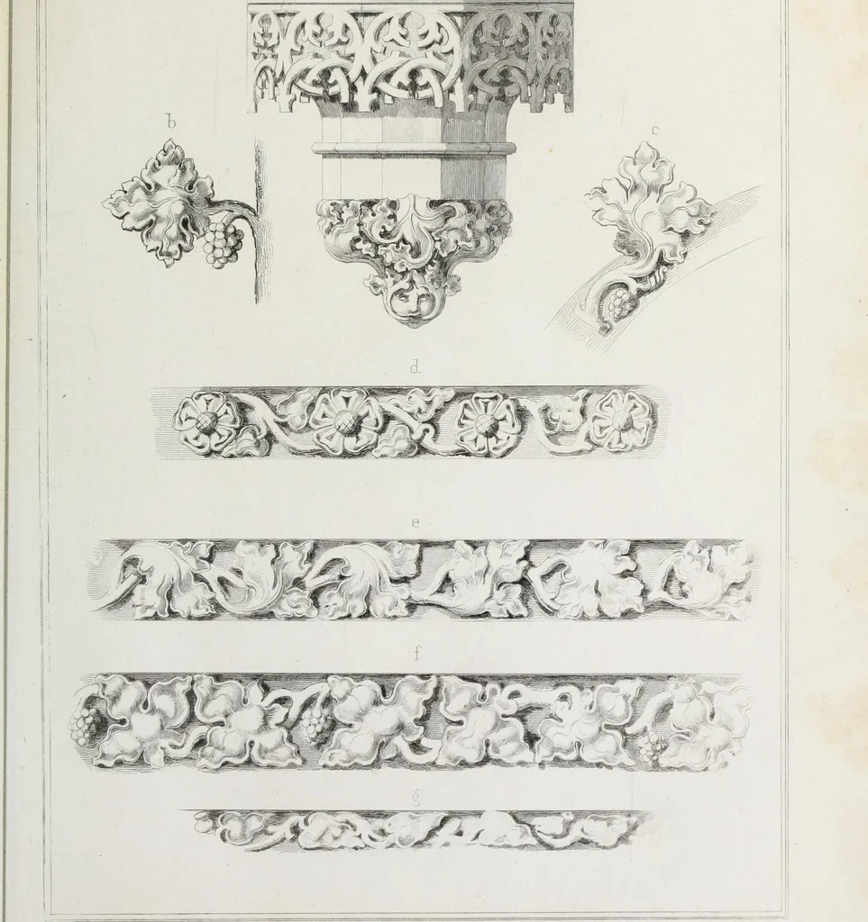 An illustration from Ornamentik des Mittelalters, 1838, leaf 52