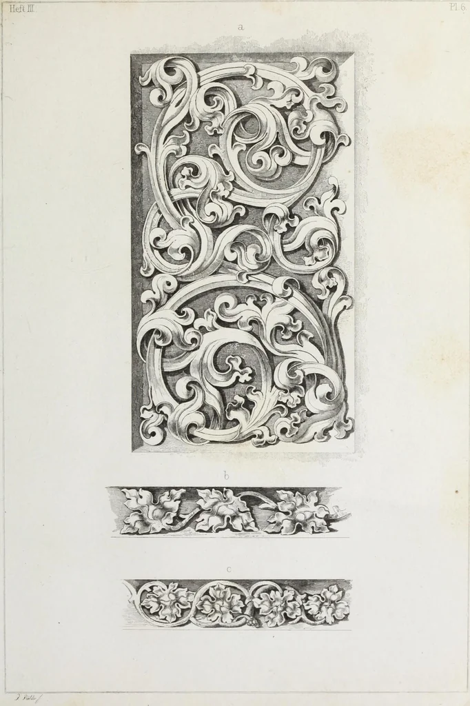 An illustration from Ornamentik des Mittelalters, 1838, leaf 56