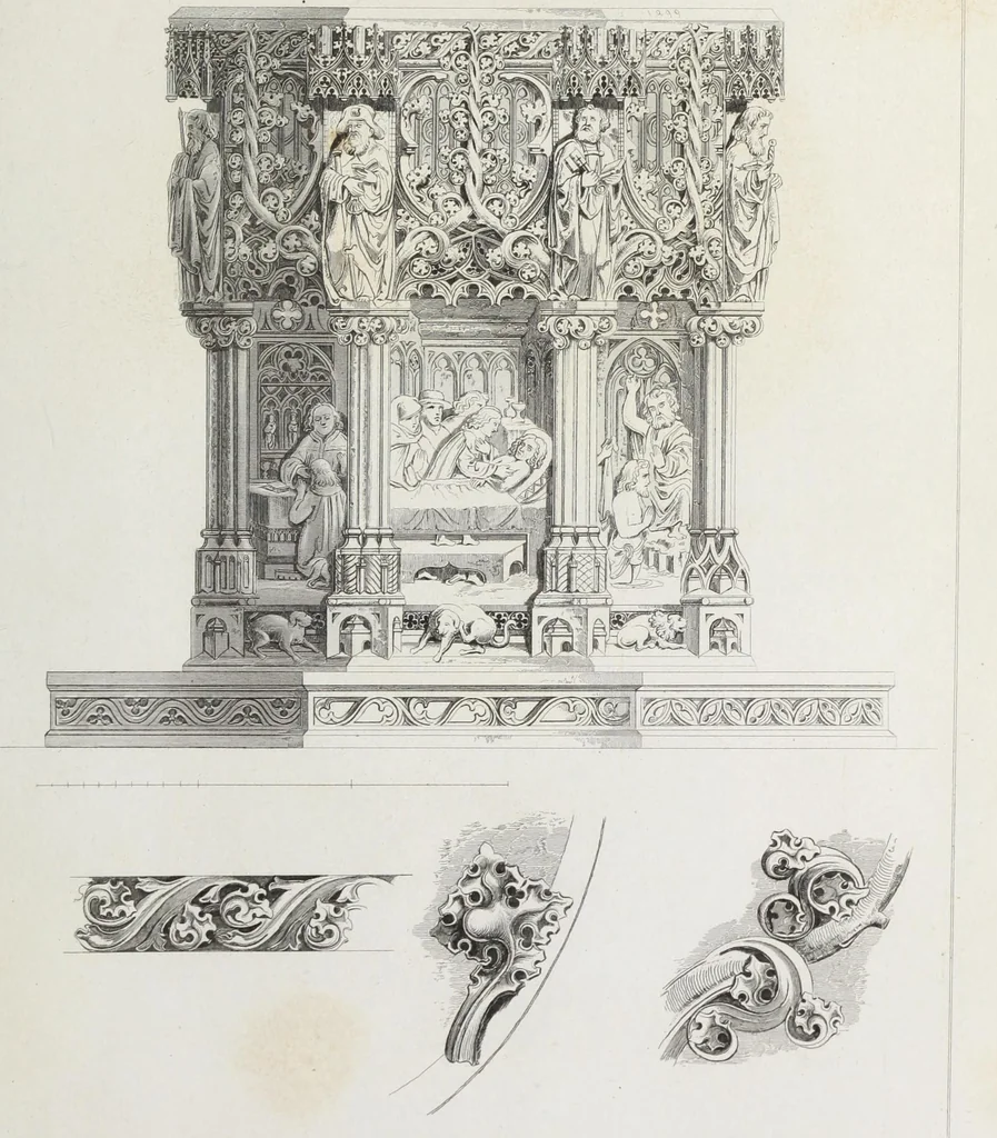 An illustration from Ornamentik des Mittelalters, 1838, leaf 58