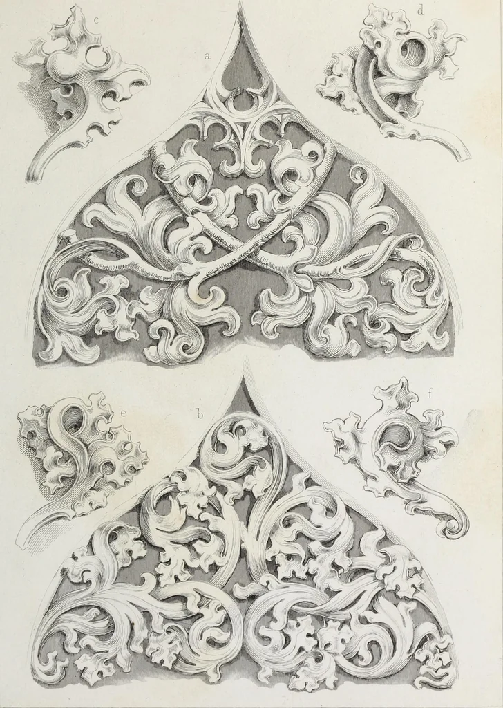 An illustration from Ornamentik des Mittelalters, 1838, leaf 68