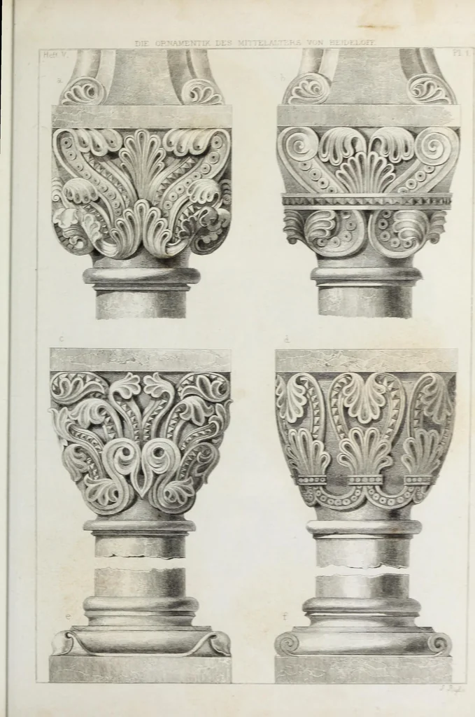 An illustration from Ornamentik des Mittelalters, 1838, leaf 76