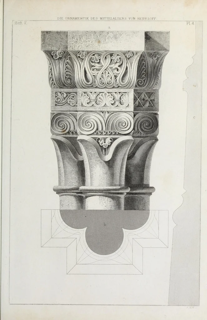An illustration from Ornamentik des Mittelalters, 1838, leaf 82