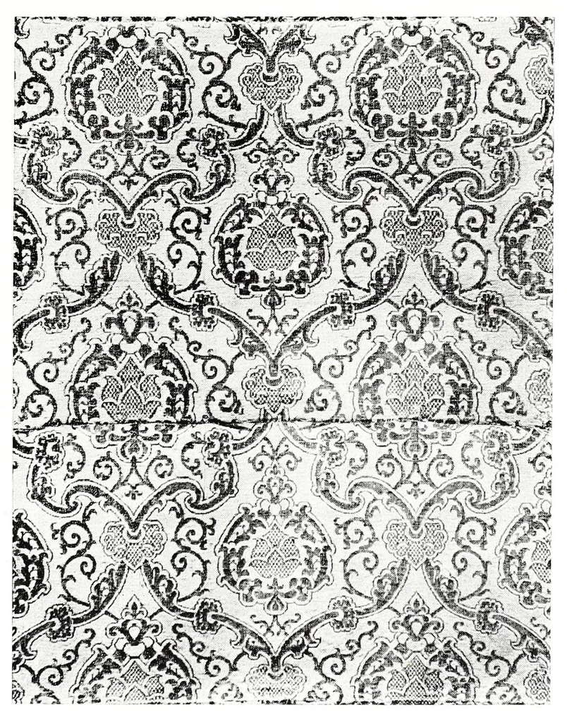 An illustration from Ornament in European silks, 1899, leaf 129
