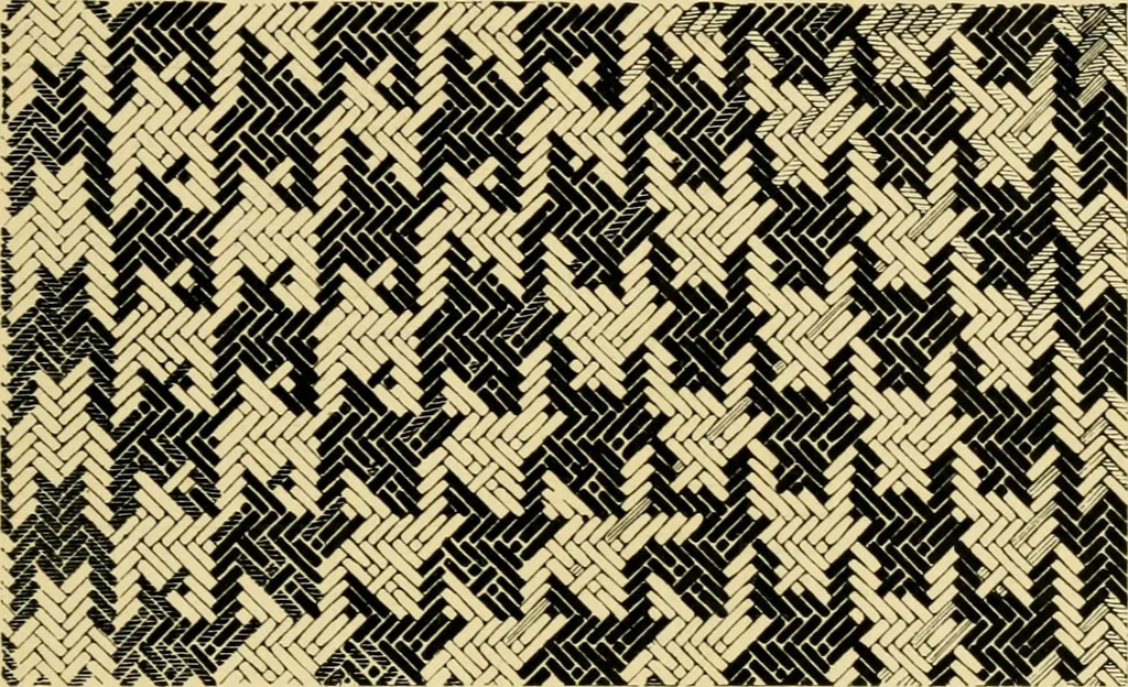 An illustration from Ornament & its application; a book for students, treating in a practical way of the relation of design to material, tools and methods of work, 1904, leaf 112