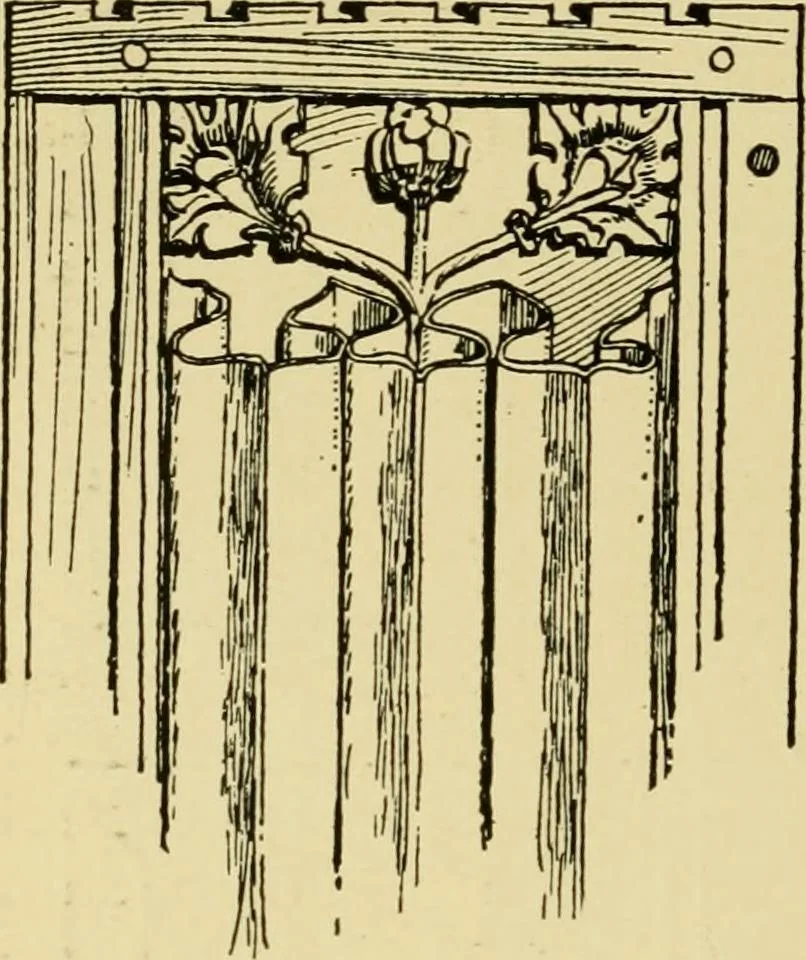 An illustration from Ornament & its application; a book for students, treating in a practical way of the relation of design to material, tools and methods of work, 1904, leaf 115