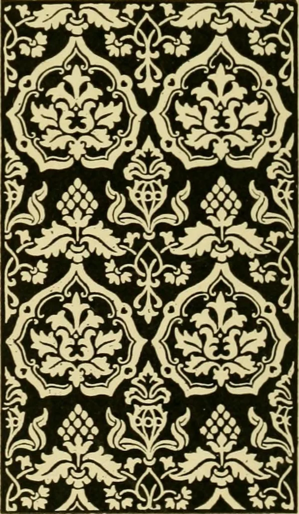 An illustration from Ornament & its application; a book for students, treating in a practical way of the relation of design to material, tools and methods of work, 1904, leaf 117