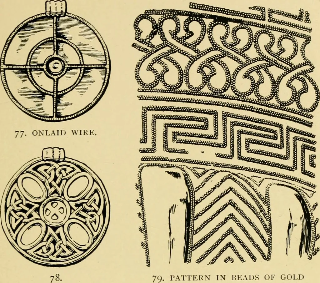 An illustration from Ornament & its application; a book for students, treating in a practical way of the relation of design to material, tools and methods of work, 1904, leaf 122