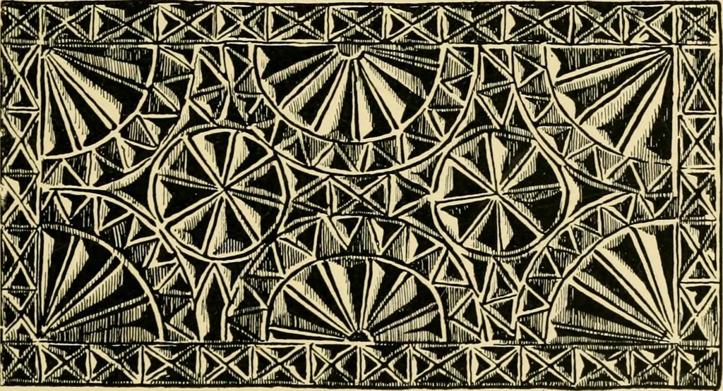 An illustration from Ornament & its application; a book for students, treating in a practical way of the relation of design to material, tools and methods of work, 1904, leaf 124